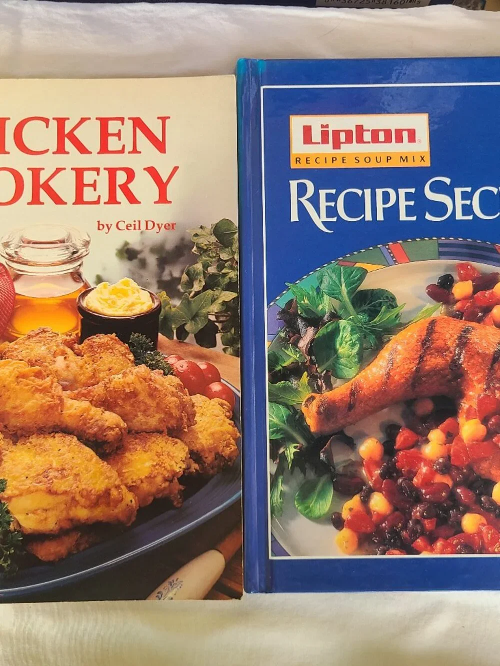 Chicken Cookery Ceil Dyer & Lipton Recipe Secrets 2 Book Set Chicken Recipes